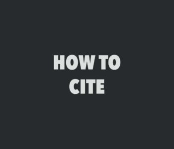 How to cite